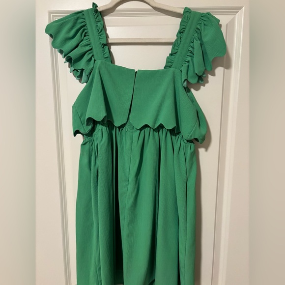 Entro Green Ruffle Dress - Picture 2 of 4